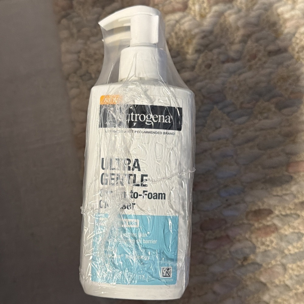 3 Pack Neutrogena Ultra Gentle Cream-to-Foam Cleanser Sensitive Skin 12oz New